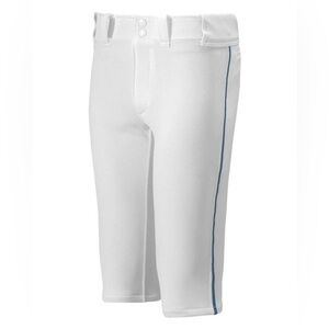NWT Mizuno Youth Baseball Premier White with Navy Piped Knickers Youth XL